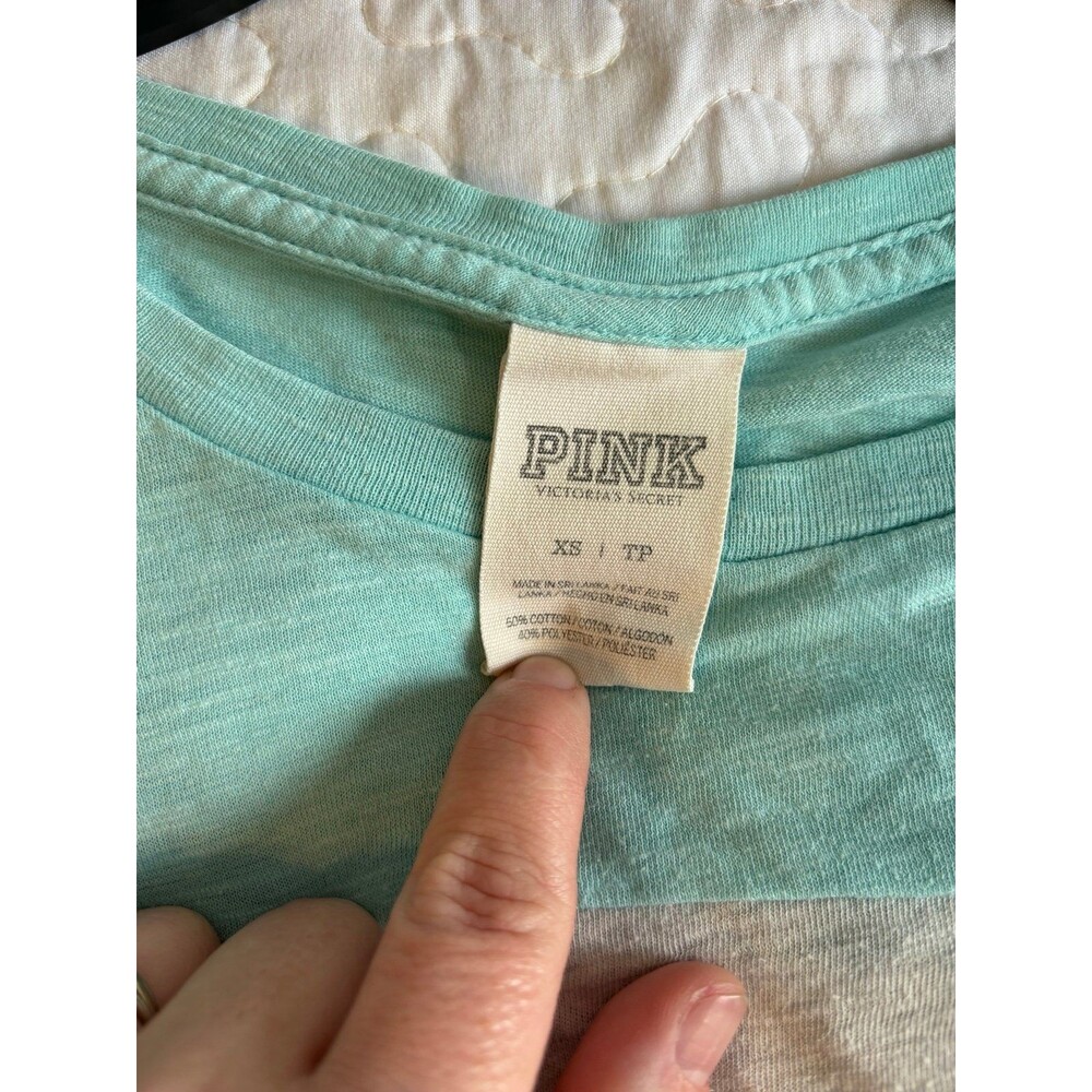 victoria secret PINK short sleeve t shirt size xs - Picture 4 of 5